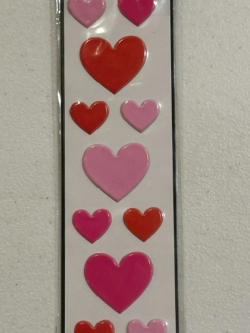 NEW Me & My Big Ideas Mambi Sticks Pink & Red Heart Stickers 11 pieces